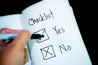 testing checklist