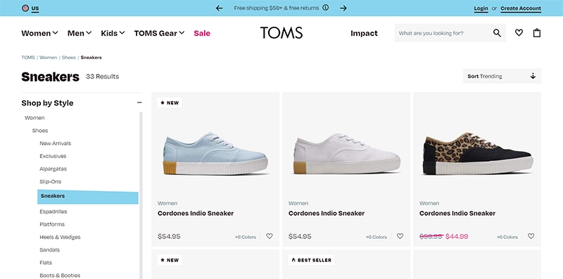 Price Anchoring Toms Shoes