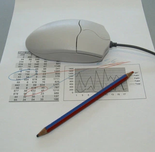 graphs and computer mouse